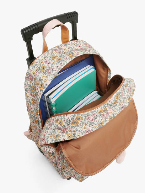 2-compartment Wheeled Schoolbag Tann's Multicolor les fantaisies f 26732611 other view 3