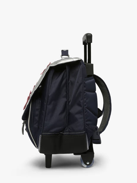 2-compartment Wheeled Satchel Tann's Blue les fantaisies f 43268 other view 2