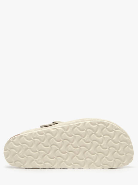 Slippers Boston In Leather Birkenstock White women 1031662 other view 5