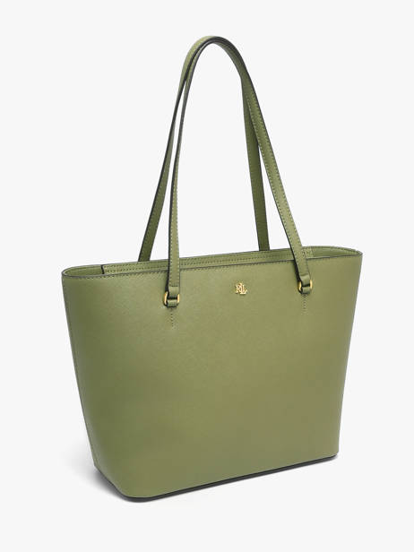 Medium Leather Karly Tote Bag Lauren ralph lauren Green karly 31924351 other view 2