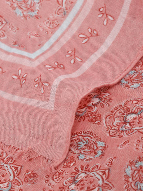 Scarf Gerard pasquier Pink foulard P25105 other view 1