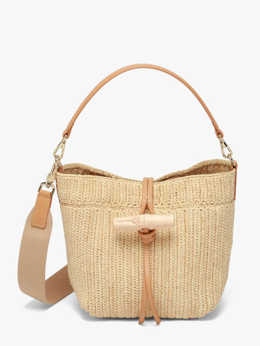 Longchamp Le roseau raphia Sacs porté travers Beige