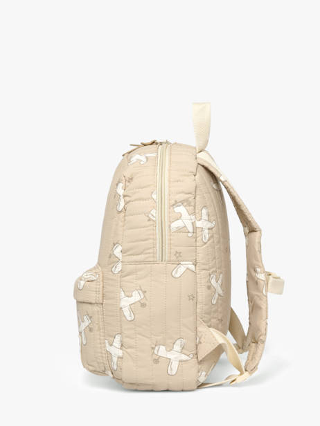 Mini Backpack Kidzroom Beige wonderful worlds 1678 other view 2