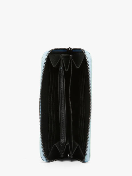 Leather Caviar Wallet Milano Blue caviar CA18115 other view 1
