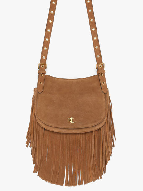 Sac Bandoulière Dryden Cuir Lauren ralph lauren Marron dryden 31P11793 vue secondaire 1