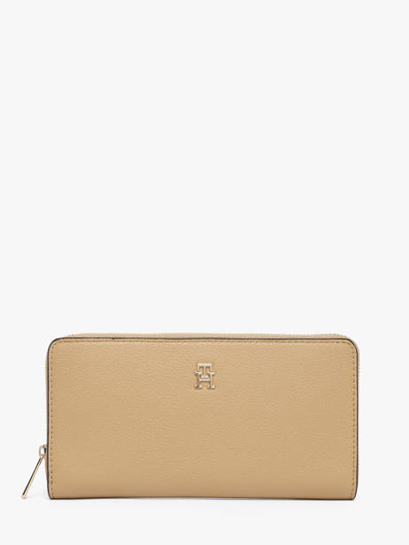 Portefeuille Tommy hilfiger Beige th icon AW18760