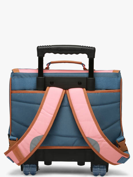 2-compartment Wheeled Satchel Tann's Pink les fantaisies f 42146 other view 4