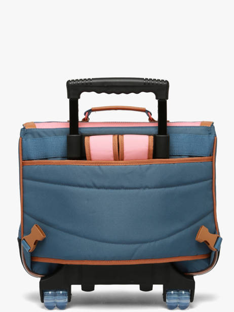 2-compartment Wheeled Satchel Tann's Pink les fantaisies f 42146 other view 5