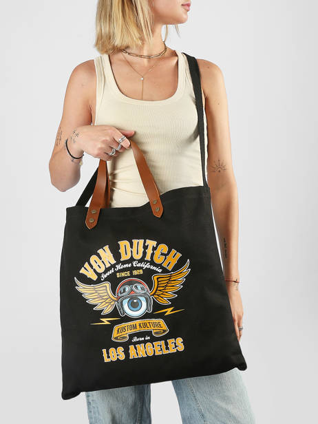 Tote Bag Oaks Avec Anses En Cuir Von dutch Noir bags OAKS vue secondaire 1