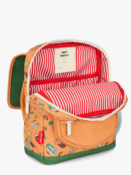 Backpack Hello hossy Brown cool kids S6 other view 3