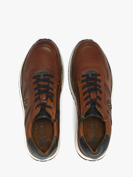 Sneakers In Leather Bugatti Brown men 331APA03 other view 3
