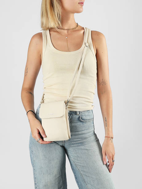 Sac Bandoulière Grained Miniprix Beige grained F3609 vue secondaire 1