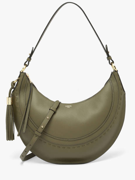 Shoulder Bag Hoboheme Leather Lancel Green hoboheme A14217