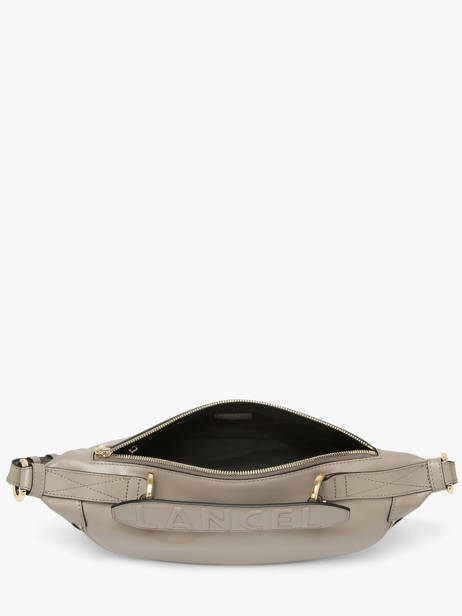 Small Leather Origami Crossbody Bag Lancel Gray origami A12527 other view 4