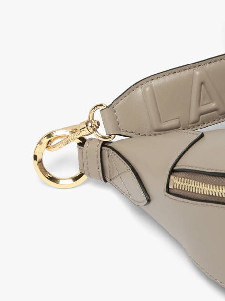 Shoulder Bag Origami Leather Lancel Gray origami A13313 other view 3