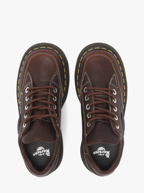 Platform Sneakers In Leather Dr martens Brown accessoires 41129200 other view 3
