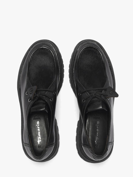 Derby Shoes In Leather Tamaris Black accessoires 47 other view 3