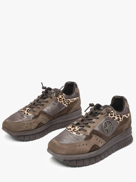 Platform Sneakers Cetti Brown accessoires SRA other view 1