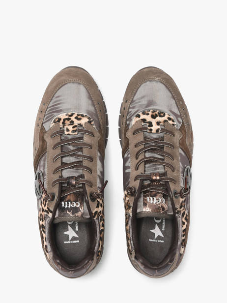 Platform Sneakers Cetti Brown accessoires SRA other view 3