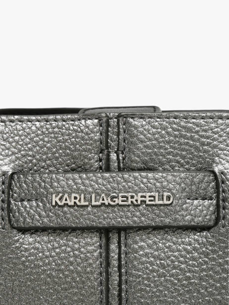 Shoulder Bag K Pierced Leather Karl lagerfeld Silver k pierced B3W30356 other view 3