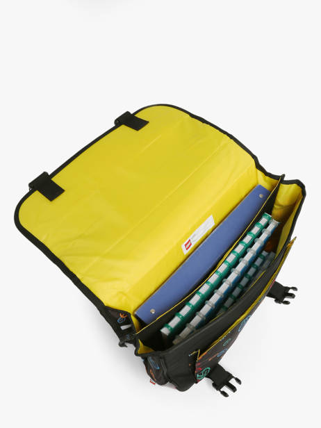 Cartable 2 Compartiments Lego Noir ninjago ninja skills 26 vue secondaire 3