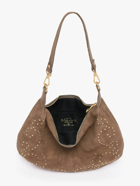 Shoulder Bag Velvet Milano Beige velvet VE26061 other view 2