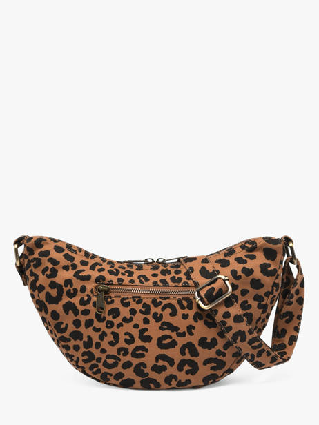 Crossbody Bag Leopard Cotton Hindbag Brown leopard LE other view 3