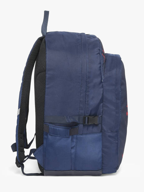 2-compartment Backpack Caramel et cie Blue boheme FI other view 2