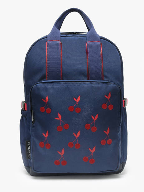 1 Compartment Backpack Caramel et cie Blue boheme FI