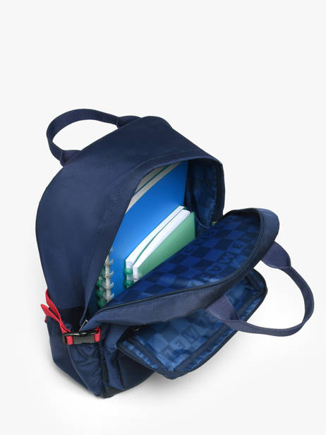 1 Compartment Backpack Caramel et cie Blue boheme FI other view 3
