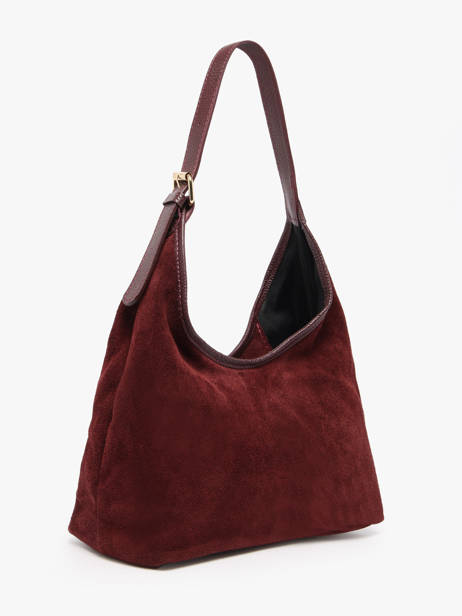 Sac Porté épaule Velvet Caviar Cuir Milano Violet velvet caviar VC26062 vue secondaire 2