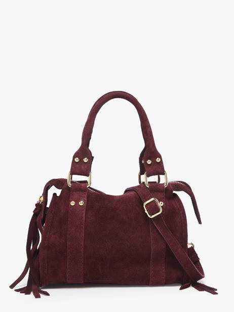 Crossbody Bag Velvet Leather Milano Violet velvet VE24092O other view 4
