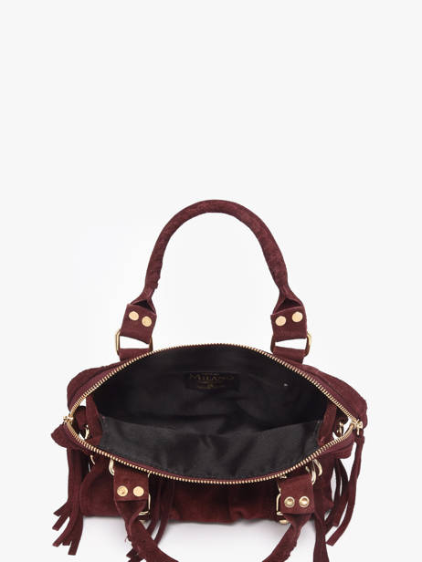 Crossbody Bag Velvet Leather Milano Violet velvet VE24093O other view 3