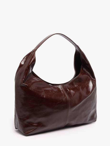 Shoulder Bag Shiny Sauvage Leather Milano Brown shiny sauvage SS26061 other view 2