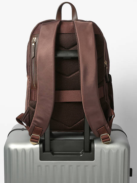 Backpack Etrier Brown celeste business ECEL8382 other view 6
