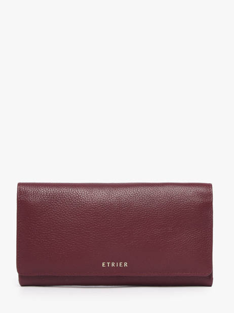 Continental L Leather Tradition Wallet Etrier Red tradition ETRA095L