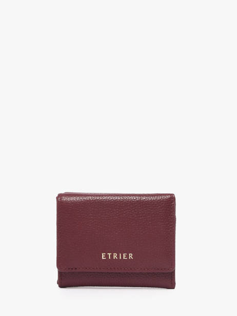 Leather Tradition Coin Purse S Etrier Red tradition ETRA095S