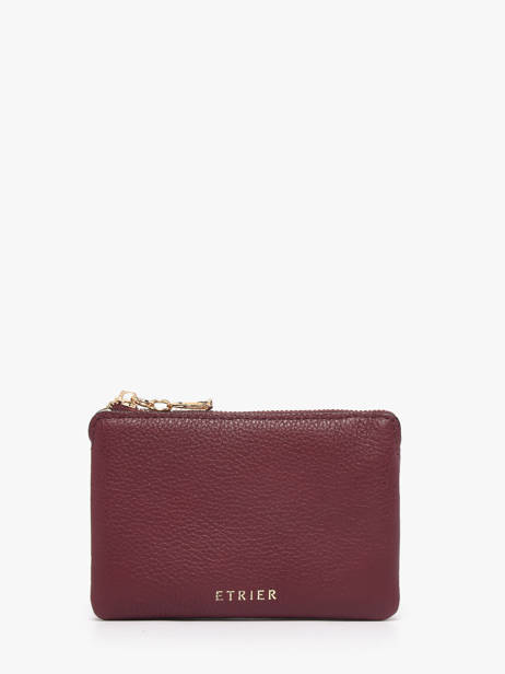 Porte-monnaie Tradition Cuir Etrier Rouge tradition ETRA421S