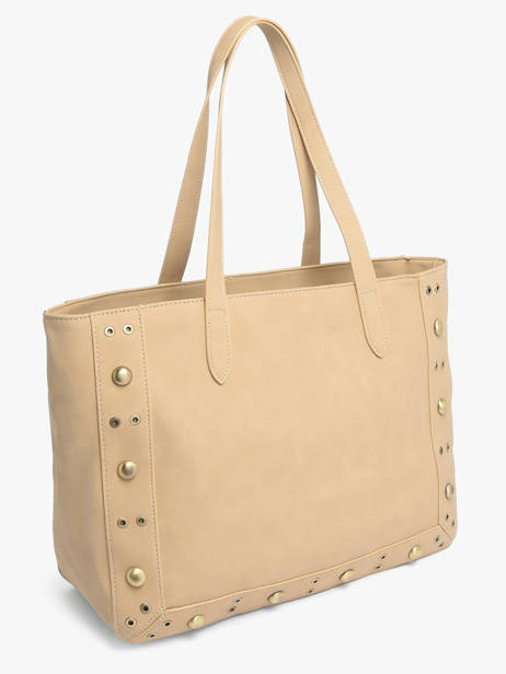 A4 Size Shoulder Bag Eyelet Torrow Beige eyelet TEYE01 other view 2