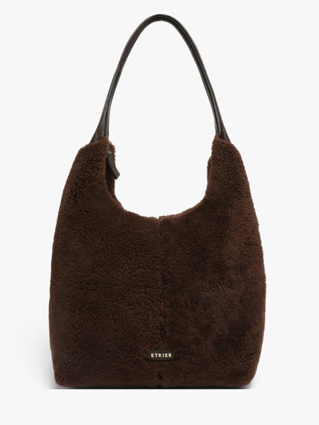 Shoulder Bag Amboise Leather Etrier Brown amboise EAMB154M