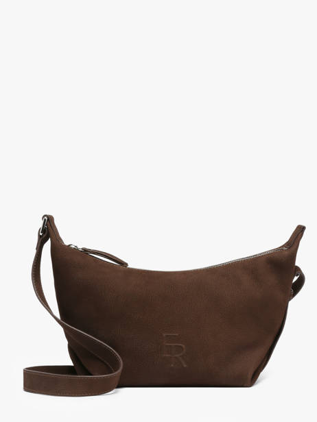 Shoulder Bag Cavalier Nubuck Leather Etrier Brown cavalier nubuck ECAN228M