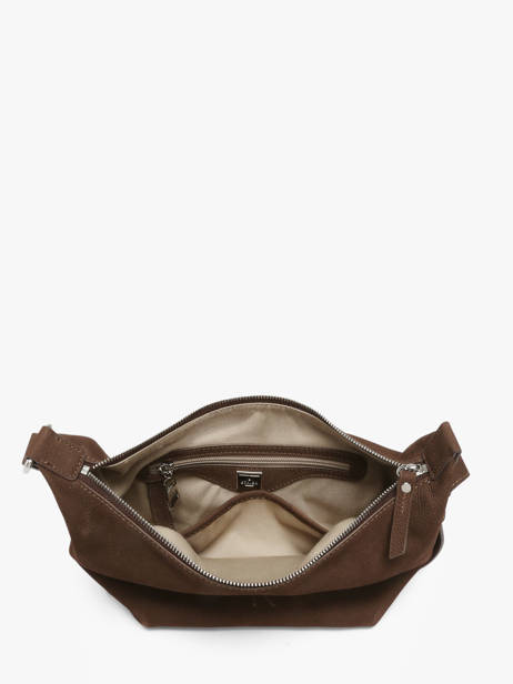 Shoulder Bag Cavalier Nubuck Leather Etrier Brown cavalier nubuck ECAN228M other view 4
