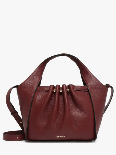 Satchel Foudre Leather Etrier Red foudre EFOD238M