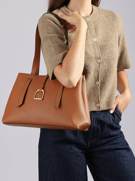 Shoulder Bag Torsade Leather Etrier Brown torsade ETOS173L other view 1