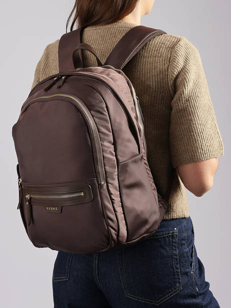 Backpack Etrier Brown celeste business ECEL8382 other view 1