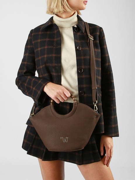 Crossbody Bag Neflier Pearl Woomen Brown neflier pearl WNEP02 other view 1