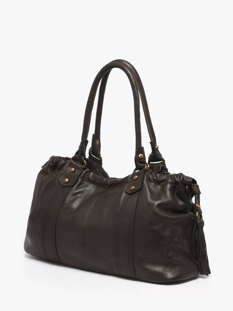 Shoulder Bag Cow Leather Basilic pepper Brown cow BCOW89 other view 1