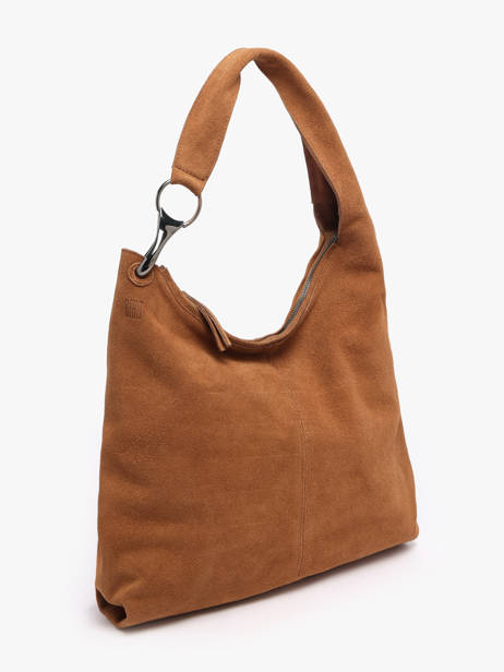 Shoulder Bag Leather Leather Biba Brown leather JAP2L other view 1