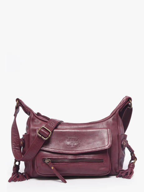 Shoulder Bag Cow Leather Basilic pepper Red cow BCOW91