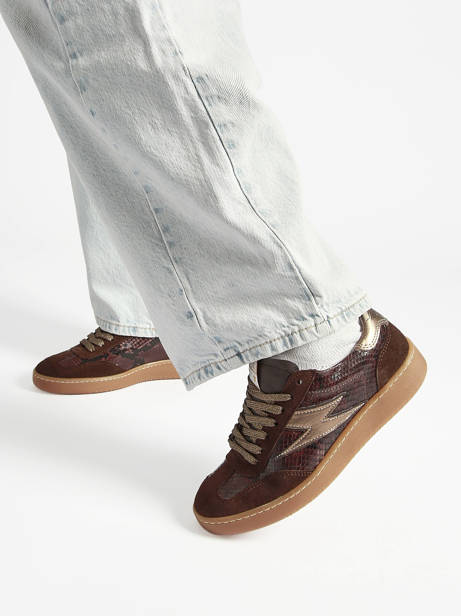 Sneakers Lee In Leather Semerdjian Green women LEEE445 other view 1